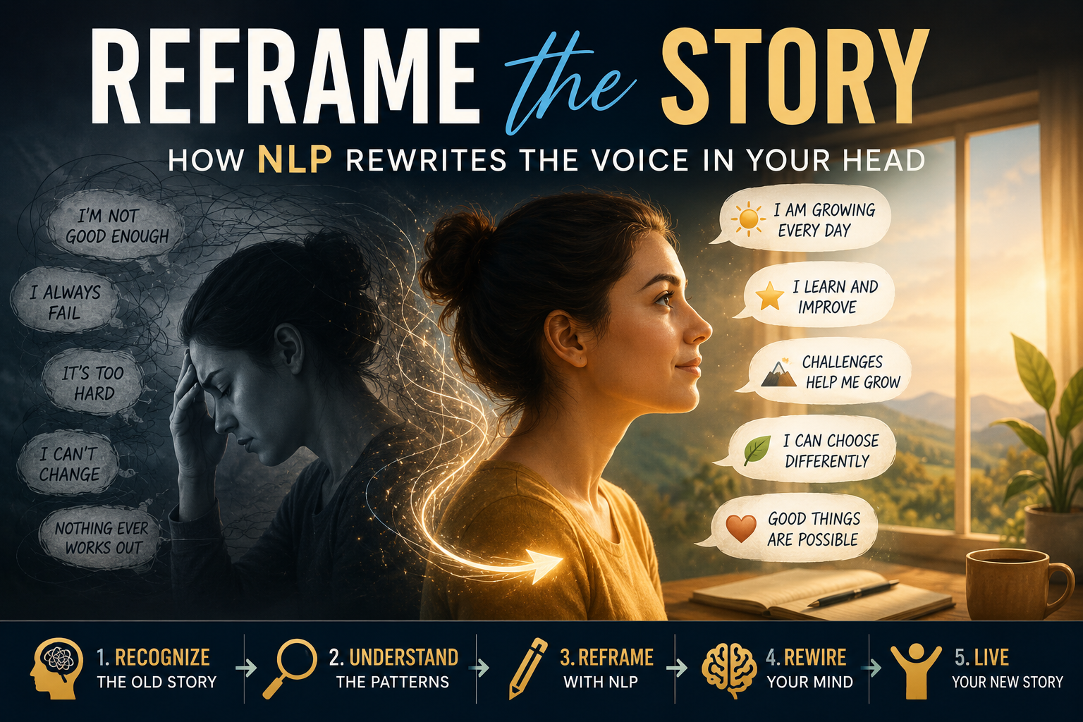 Reframe the Story: How NLP Rewrites the Voice in Your Head